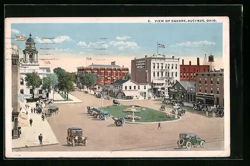 AK Bucyrus, OH, View of Square