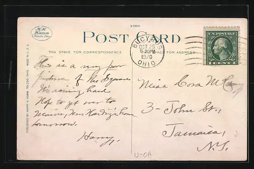 AK Bucyrus, OH, View of Square