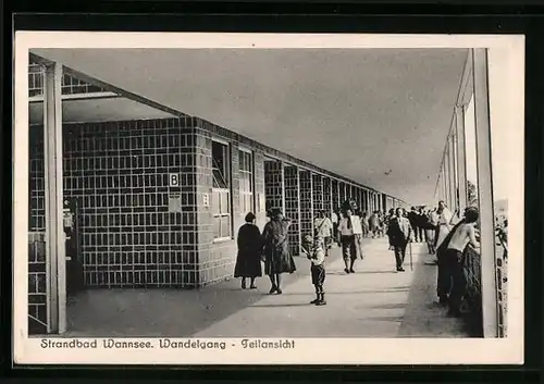 AK Berlin-Wannsee, Wandelgang, Teilansicht