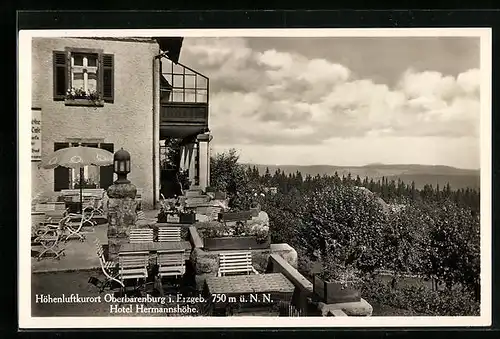 AK Oberbärenburg i. Erzgeb., Hotel Hermannshöhe