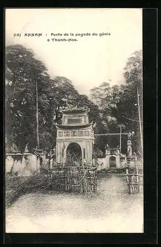 AK Annam, Porte de la pagode du génie à thanh-Hoa