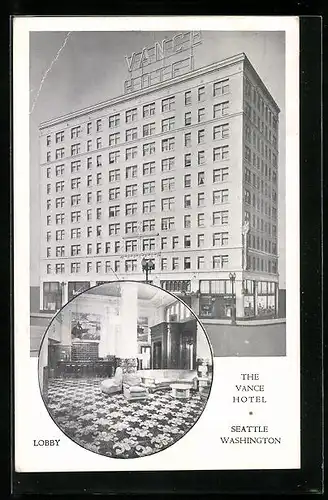 AK Seattle, WA, The Vance Hotel, Lobby