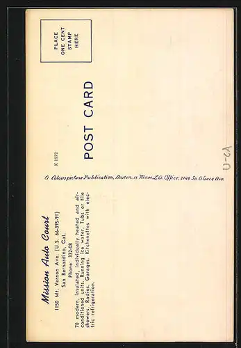AK San Bernardino, CA, Mission Auto Court, 1150 Mt. Vernon Ave