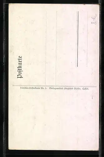 Künstler-AK Emil Beithan: Junges Pärchen in Volkstrachten beim Tanz
