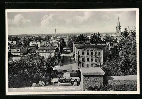 AK Eberswalde, Blick von der Bismarcktreppe