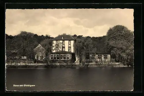 AK Wendisch Rietz, Haus am Ufer des Glubigsee