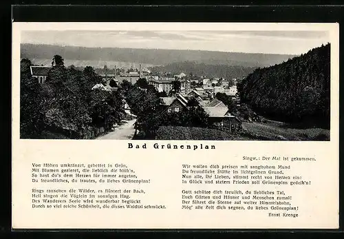AK Bad Grünenplan, Generalansicht der Ortschaft