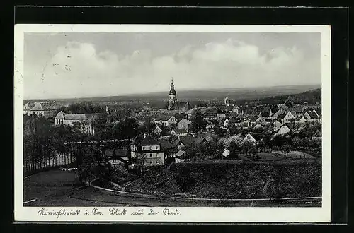 AK Königsbrück i. Sa., Blick auf die gesamte Stadt