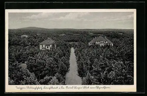 AK Königsbrück, Blick vom Offiziersheim des Truppenübungsplatzes