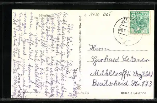 AK Jüterbog, auf dem Platz der Jugend