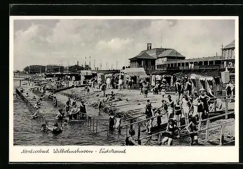 AK Wilhelmshaven, Badegäste am Südstrand