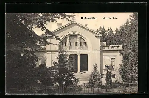 AK Badenweiler, vor dem Marmorbad
