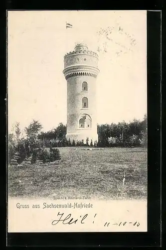 AK Sachsenwald-Hofriede, bei Spechts Bismarck-Turm