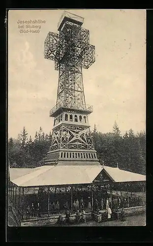 AK Stolberg im Harz, der Turm auf der Josephshöhe