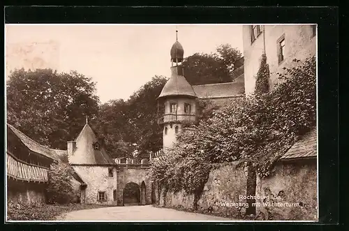 AK Rochsburg i. Sa., Wehrgang mit Wächterturm