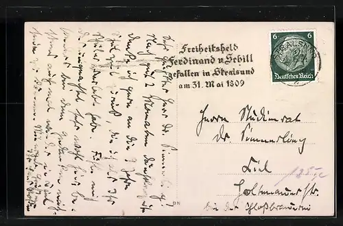 AK Stralsund, Nikolaikirche und Rathaus