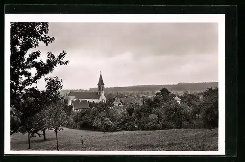 AK Balg, Blick zum Ort von einer Anhöhe aus