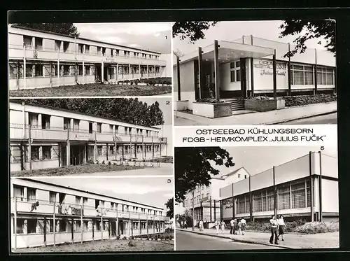 AK Ostseebad Kühlungsborn, FDGB-Heimkomplex Julius Fucik