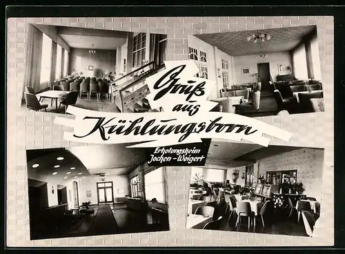 AK Ostseebad Kühlungsborn, Vier Ansichten vom Erholungsheim Jochen-Weigert