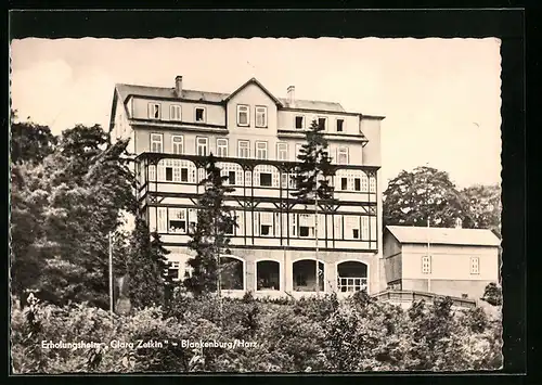 AK Blankenburg /Harz, Erholungsheim Clara Zetkin