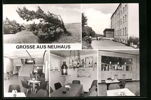 AK Ostseebad Dierhagen-Neuhaus, Fünf Ansichten vom FDGB-Erholungsheim Lebensfreude