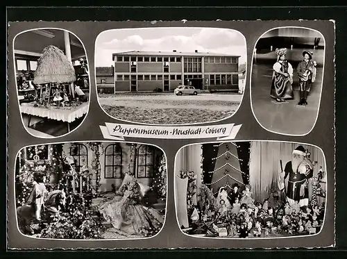 AK Neustadt /Coburg, Puppenmuseum in Fünf Ansichten