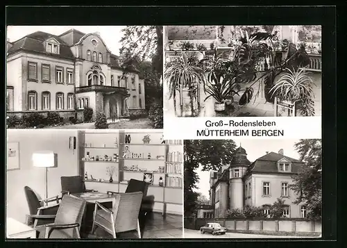 AK Gross-Rodensleben, Vier Ansichten vom Mütterheim Bergen