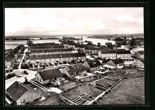 AK Preetz i. Holst., Ortsansicht aus der Vogelschau