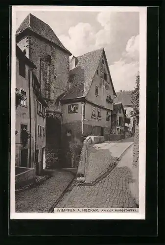 AK Wimpfen am Neckar, An der Burgstaffel
