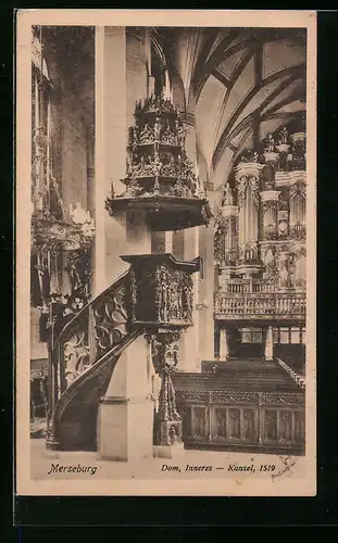 AK Merseburg, Die Kanzel im Dom