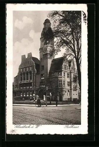 AK Gladbeck i. W., Blick zum Rathaus