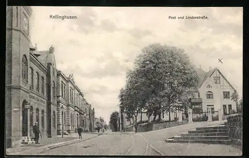 AK Kellinghusen, Post und Lindenstrasse