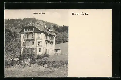 AK Baden-Baden, Pension Haus Salem