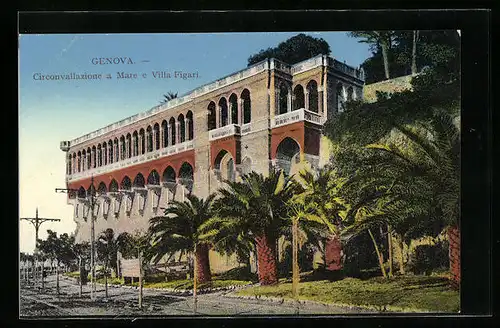 AK Genova, Circonvallazione a Mare e Villa Figari
