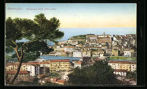 AK Ventimiglia, Panorama della citta antica