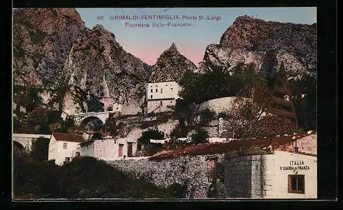 AK Grimaldi-Ventimiglia, Ponte St. Luigi-Frontiera Italo-Francese