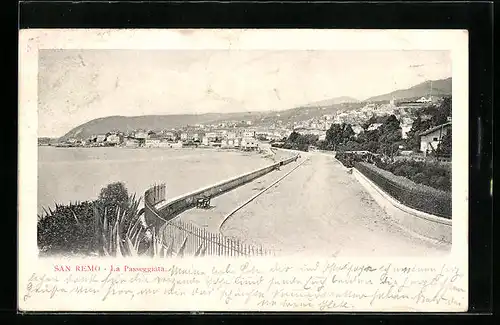AK San Remo, La Passeggiata