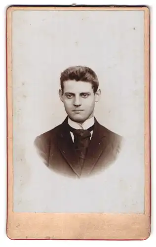 Fotografie Friedr. Schultheis, Fulda, Eichsfeld 52, Portrait junger charmanter Mann mit Krawatte im Jackett