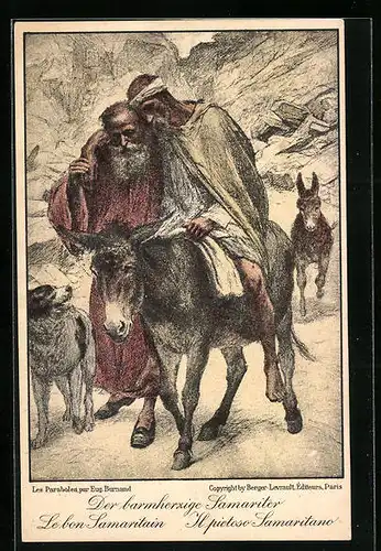 Künstler-AK Schweiz, Schweizerischer Samariterbund, Der barmherzige Samariter