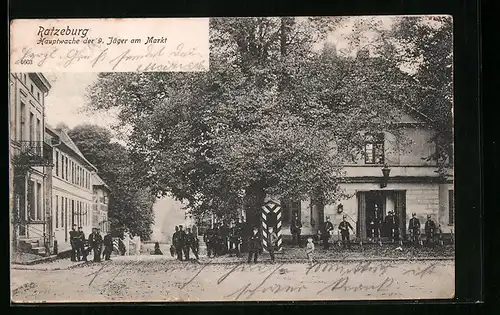 AK Ratzeburg, Hauptwache der 9. Jäger am Markt