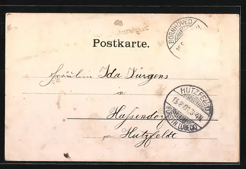 AK Bornhöved, Kirche, Markt, Denkmal