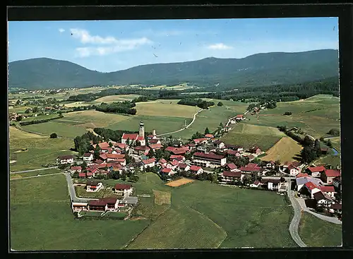 AK Drachselsried /Bayer. Wald, Teilansicht mit Kirche