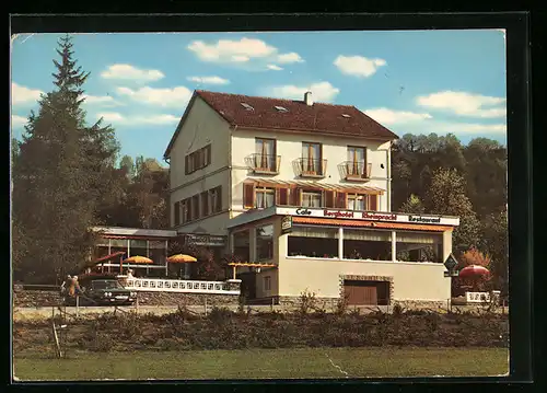 AK Bad Salzig /Rhein, Berghotel Rheinpracht an der Rheingoldstrasse