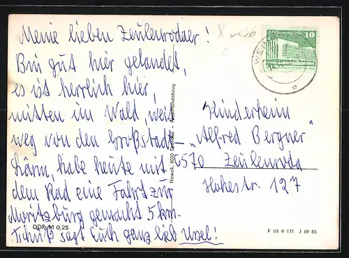 AK Weinböhla, FDGB-Erholungsheim, Innenansichten