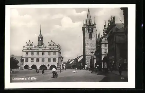 AK Leitmeritz a. d. Elbe, Ortspartie