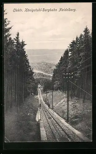 AK Heidelberg, Elektrische Königstuhl-Bergbahn