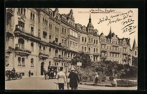 AK Karlsbad, Kaiser Wilhelm-Strasse