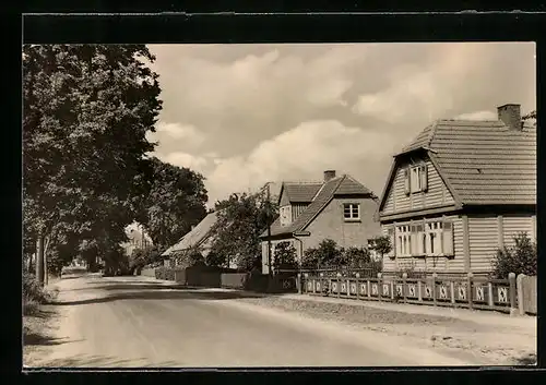 AK Dobbertin, Häuser an der Strasse der Jugend