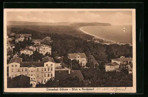 AK Ostseebad Göhren, Blick v. Nordpeerd