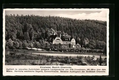 AK Einsiedel, Ausflugs- und Gesellschaftshaus Waldrauschen